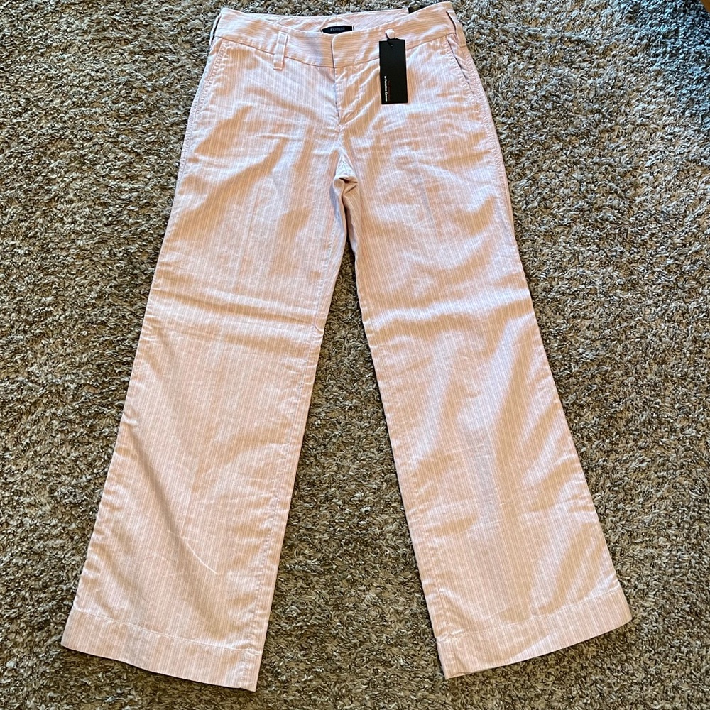 Express Editor Pant Pink Stripe, Portofino Canvas